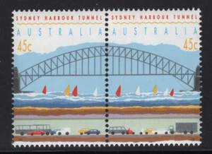 Australien 1992 Sydney Harbortunnel Paar Sc# 1296 NH - Bild 1 von 1