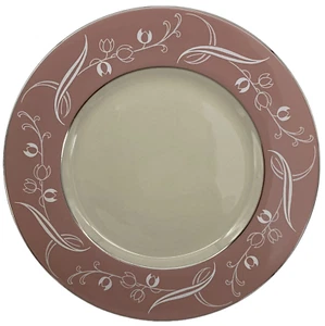 Flintridge Snow Tulip Pink Salad Plate - Picture 1 of 3