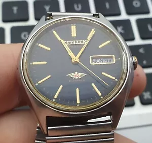 Citizen 1970s 36mm Automatic 7 Eagle 4-R00995 Men's Watch Uh Montre Faulty - Imagen 1 de 9