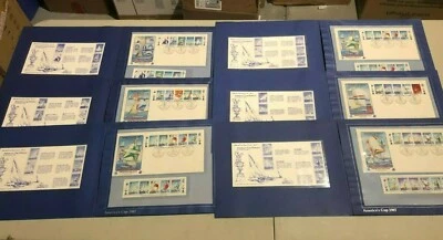 ENORME LOTE SELLOS DE PORTADA PRIMER DÍA ISLAS SALOMÓN COPA AMÉRICA 1987  Foto 1 de 4