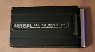 Graflex Co GRAPHIC 5.5"×3" No 1232 Film Pack Adapter Vintage - Image 1 of 4