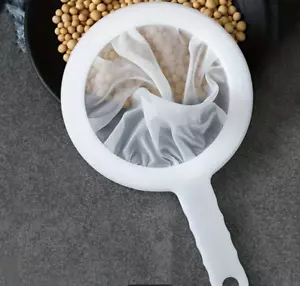 Ultra Fine Mesh Strainer Filtration Soy Milk Coffee Yogurt Mesh Strainer 23.5cm - Picture 1 of 5