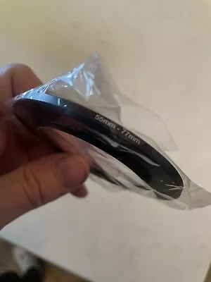 Step-Up Ring - 55mm to 77mm - For Filters Lens Hoods & More - 55-77mm - Image 1 of 2