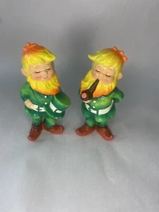 Lot Of 2 Vintage Leprechauns Figures By R.B. Japan - Picture 1 of 5