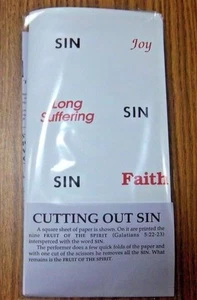 CLEARANCE--Cutting Out Sin, a Gospel Object Lesson - Picture 1 of 2