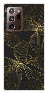 Coque en silicone imprimée compatible Samsung Galaxy Note 20 Ultra Golden flower - Picture 1 of 3