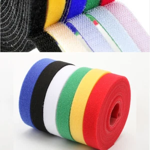 Double Sided Hook & Loop Strapping Tape Fastening Tape Self Adhesive 10/15/25mm - Picture 1 of 8