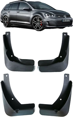 Genuine Full Set Splash Guards Mud Flaps For VW 2015-2019 GOLF MK7 GTD Estate - Image 1 of 4