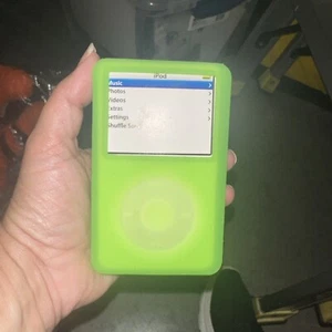 Custodia backwinder Sport Grip verde neon senza scatola nuova - per 30 GB 60 GB iPod video - Foto 1 di 4