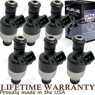 x6 OEM AURUS NEW Fuel Injectors for 1989-1993 Oldsmobile Cutlass Cruiser 3.3L V6 - Image 1 of 4