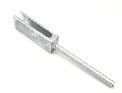 ZAUN-ANHALT Supporto per pali 40x60 adattatore zincato recinzione doppia asta supporto per pali accessori