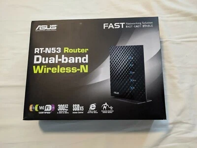 ASUS RT-N53 N600 Mbps 4-Port 10/100 Wireless N Dual Band Router - In Box - Image 1 of 2