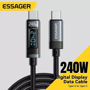 240W USB Type C To USB C Charger Cable PD Fast Charging Wire Cord For iPhone 15 - Picture 1 of 10