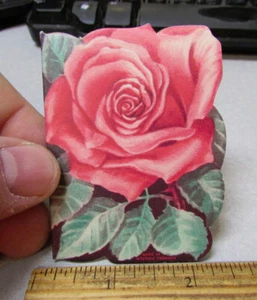 Libro de agujas de coser Stanhome de colección, ¡inusual! excelentes colores y gráficos, bonita rosa - Imagen 1 de 3