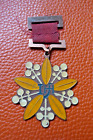 Chinese Bronze Flower Medal Unknown Thj