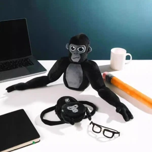 Mochila de peluche de 60 cm Gorilla Tag Monke anime muñeca lápiz juguetes regalos - Imagen 1 de 10