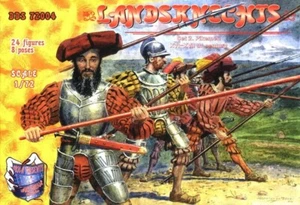 DDS 72004 - 1/72 Landsknechts (Pikemen) (Set 2) Escala Plástico Modelo Kit - Imagen 1 de 12