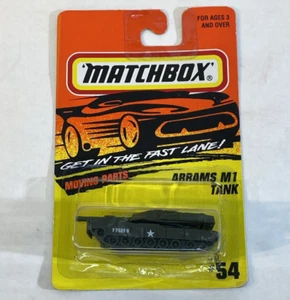 Matchbox 1995 M1 Abrams tanque de batalla principal verde #54 - Imagen 1 de 2