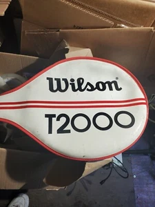 Wilson Jimmy Connors Vintage T2000 Steel Tennis Racket W/Cover NICE - Picture 1 of 3