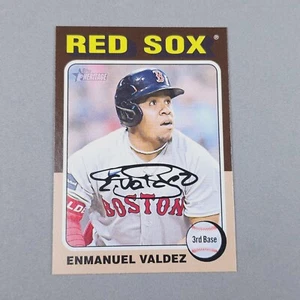 2024 Topps Heritage #288 Enmanuel Valdez Boston Red Sox Baseball Card NEW - Picture 1 of 2