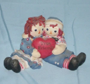 Simon & Schuster Raggedy Ann & Andy True Friends #801267 Harzfigur Vintage - Bild 1 von 3