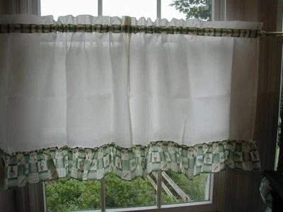 pfaltzgraff Flor Jardín 36" Volantes Nivel Cortinas, Comedor ÚLTIMO Foto 1 de 2