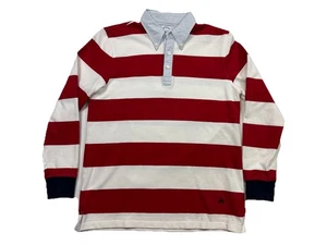 Brooks Brothers Rugby Shirt L Men's Red/White Stripe - Picture 1 of 8