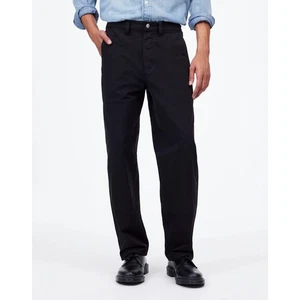 Neu mit Etikett Madewell The Relaxed Utility gerade Leinenhose tiefschwarz für Herren Größe 33 x 30 - Bild 1 von 15
