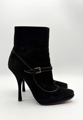 Louis Vuitton by Marc Jacobs Negro Gamuza Mary Jane Botines Y2K Talla EU 36 6 Foto 1 de 4