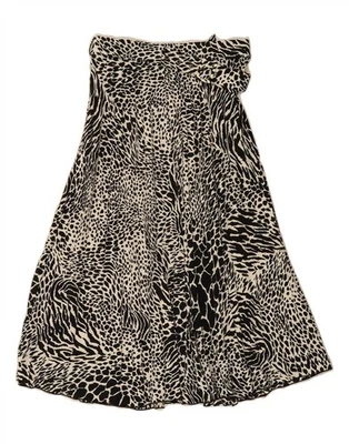 WAREHOUSE Womens Maxi A-Line Skirt UK 10 Small  W28  Black Animal Print DH16 - Image 1 of 3