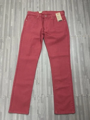 Pantalones de mezclilla Levis 511 ajustados elásticos fáciles para hombre talla 32 x 32 rojo irregular $69 Foto 1 de 4