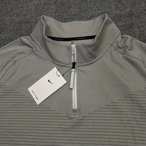 Nike Golf Pullover Mens 2XL Gray Quarter Zip Dri-FIT ADV Long Sleeve DH0982-025 - Picture 1 of 10