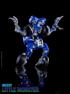 Dr Wu Customs Wheelie MC-03T Little Monster Trucks Transparent Action Figure toy - Image 1 of 4