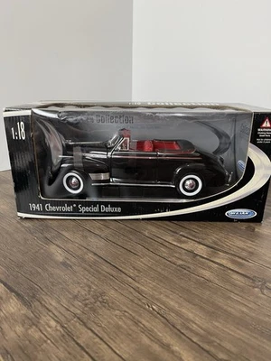 Chevrolet Special Deluxe 1941 modelo diecast escala 1/18 WELLY MUY RARO negro rojo Foto 1 de 4