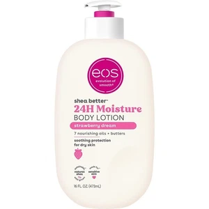 eos Shea Better Body Lotion for Dry Skin, Strawberry Dream, 16 fl oz - Picture 1 of 9