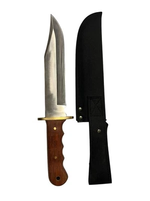 WINCHESTER Fixed Blade Bowie Knife Wood Handle 8.5" Blade With Sheath - Image 1 of 4