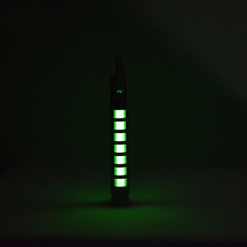 Titanium Keychian Necklace Pendant EDC Charm DIY Glow in the Dark 25 Years Life - Image 1 of 4