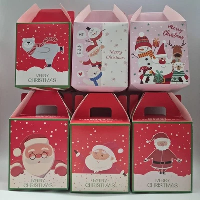 Christmas Small (10cm x 8.5cm) Paper Gift Box Package With 12Different Variation - image 1 of 2
