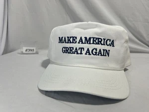 Neu Donald Trump 2016 MAGA Mütze - weiß/marine offizielles Cali-Fame Sammlerstück #395 - Bild 1 von 6