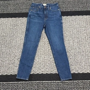 Madewell Curvy High-Rise Skinny Jeans Womens 29 Dark Wash Stretch Classic Preppy - Picture 1 of 7