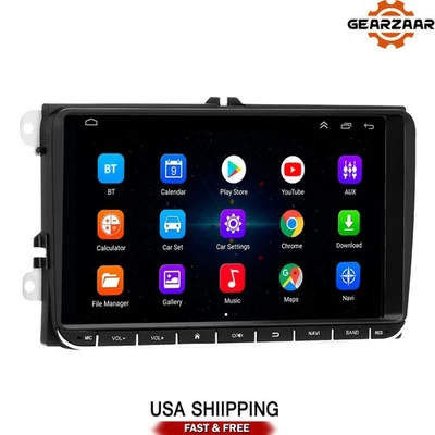 9" Android 12 Car Stereo Radio Fit Apple Carplay GPS Nav For VW Volkswagen US - Image 1 of 4