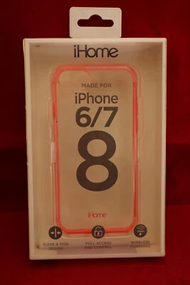 Funda para Smartphone iHome Transparente iPhone 6 7 8 Rosa Nueva en Caja IH-7P100P Foto 1 de 4