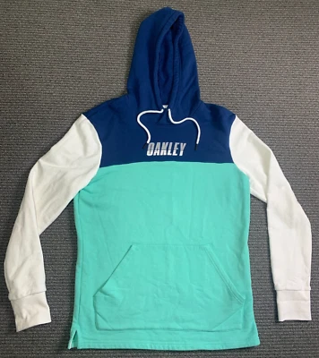 Sudadera con Capucha Oakley Para Hombre S Azul Verde Blanco Termonuclear Racing Team Logo Foto 1 de 4