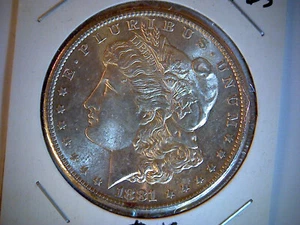 1881-S UNITED STATES MORGAN SILVER DOLLAR, .77344 OUNCE OF SILVER,,,,,,,,,,,,, - Picture 1 of 2