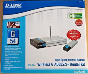Wireless Router D-Link DSL-924 ADSL2/2+ compliant - Picture 1 of 3