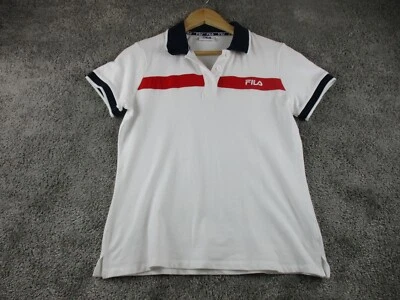 Top polo Fila 14 - cuello - algodón elástico para mujer golf/tenis Foto 1 de 4