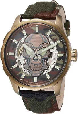 Reloj Hombre ARCA FUTURA Calavera Esqueleto 8618SSV-BR Multicolor Nylon Banda Camuflaje Foto 1 de 4
