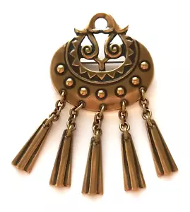 KALEVALA KORU KK Finlandia - Hermoso Broche de Bronce "Diosa de la Luna" - Imagen 1 de 2