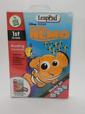LeapFrog LeapPad Disney Pixar Finding Nemo 1st Grade Reading Book & Cartridge - Image 1 of 4