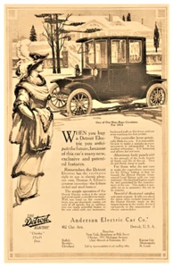AUTOMOBILES 3502 Detroit Electric Car Ad 1912 Poster 11 x 17 - Picture 1 of 4